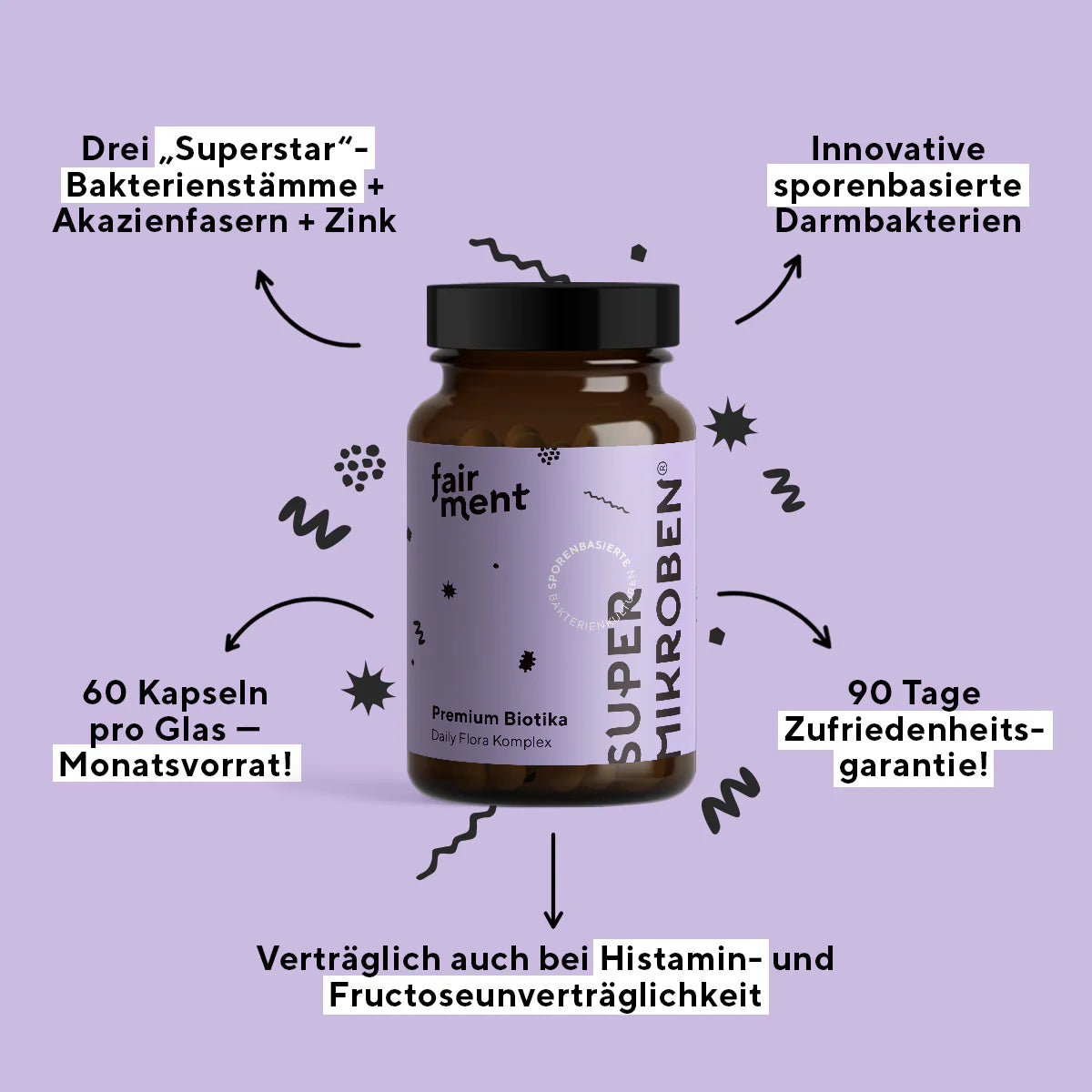 SuperMikroben - Premium-Biotika | Kapseln 60 Stk.