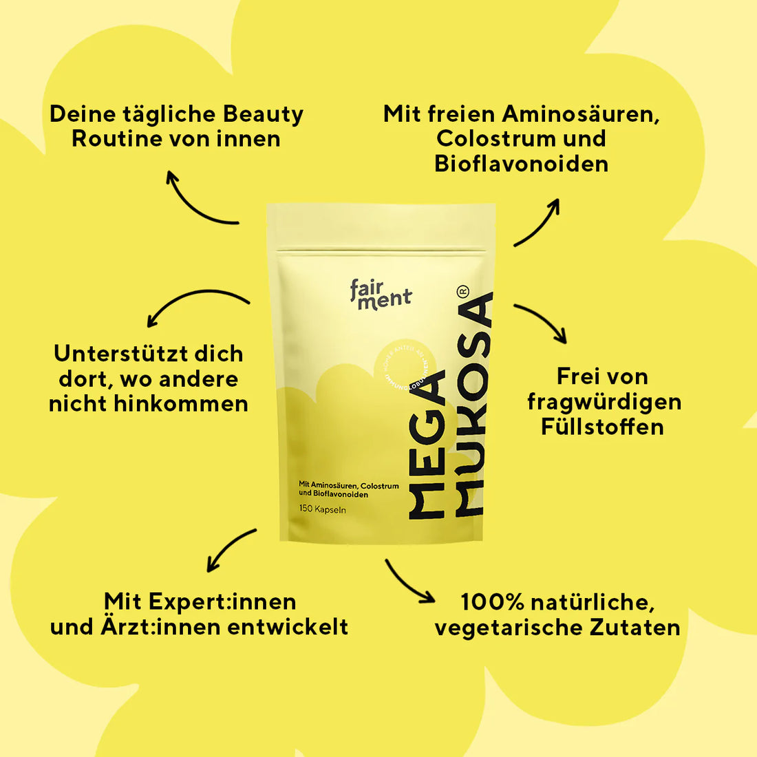 MegaMukosa - Für deine innere Schutzschicht | Kapseln 150 Stk.