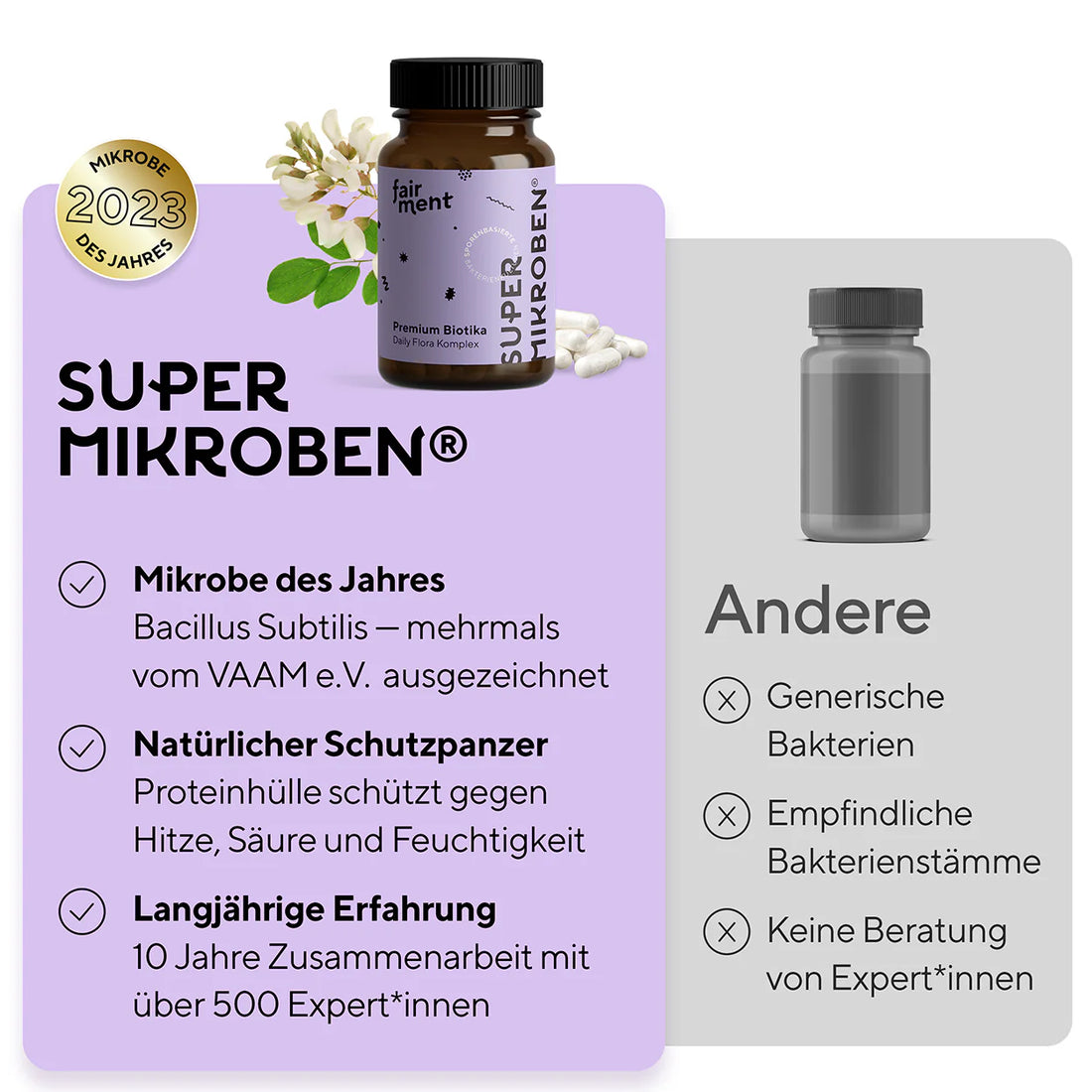 SuperMikroben - Premium-Biotika | Kapseln 60 Stk.