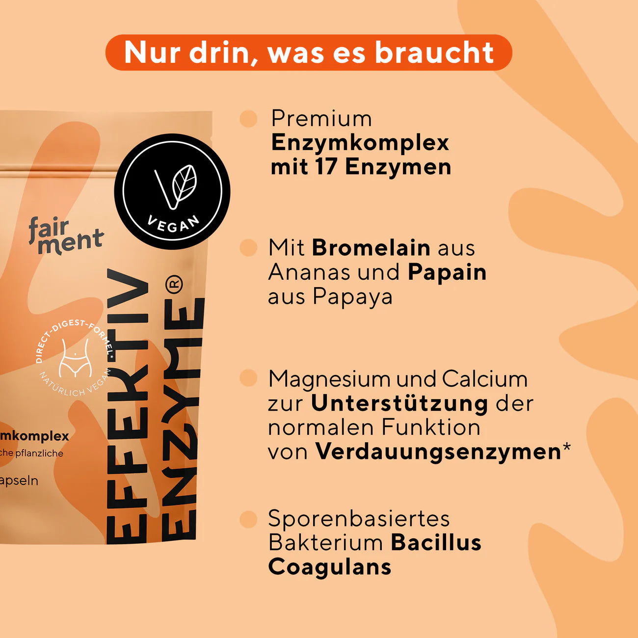EffektivEnzyme - Premium Enzym-Komplex | Kapseln 60 Stk.
