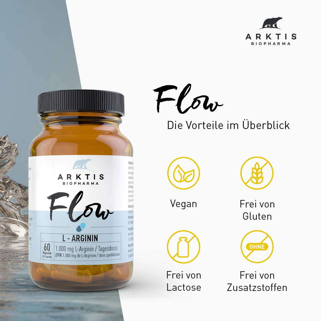 Flow - L-Arginin | Kapseln 60 Stk.
