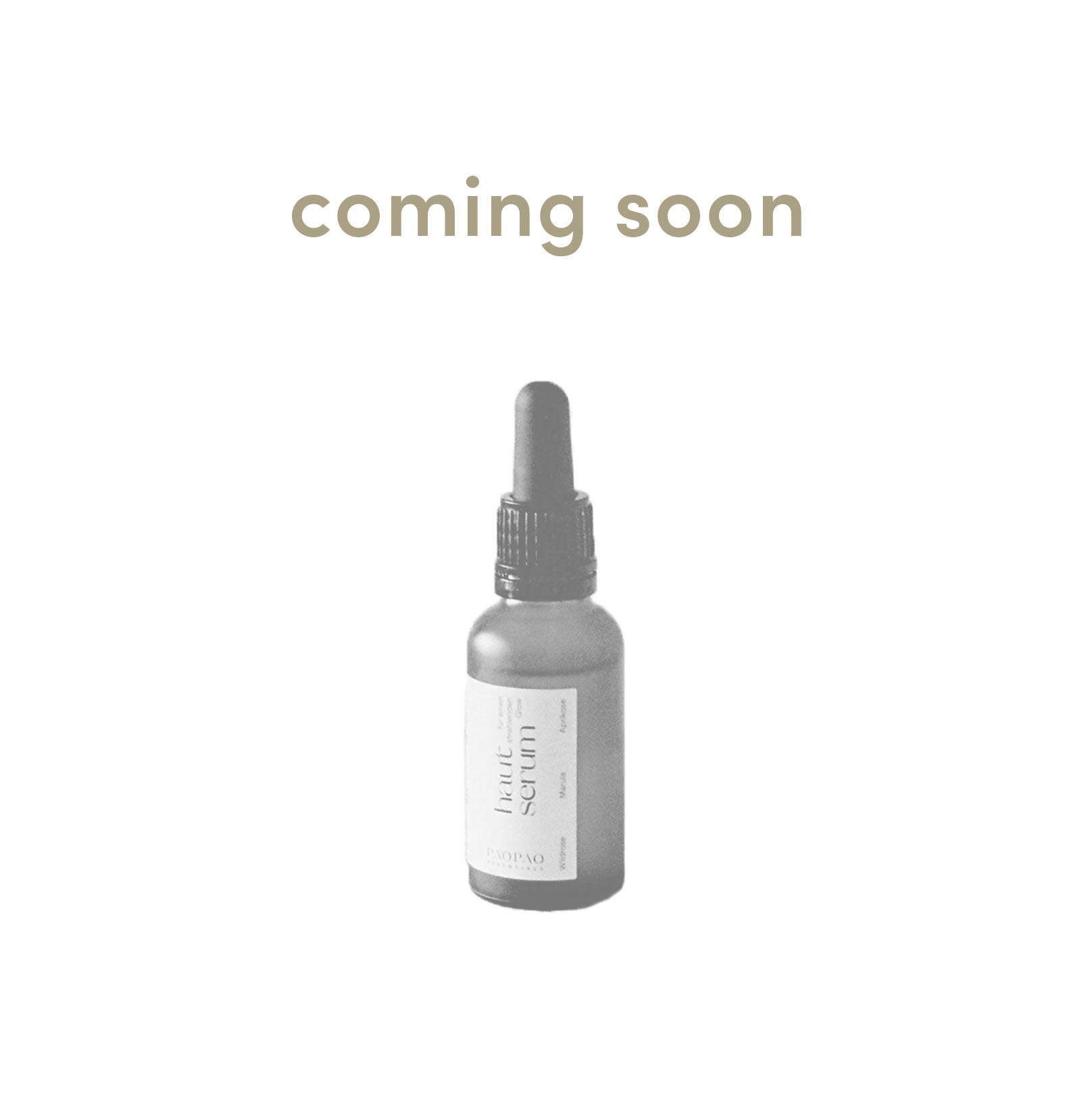 Coming soon | Hautserum | 30 ml