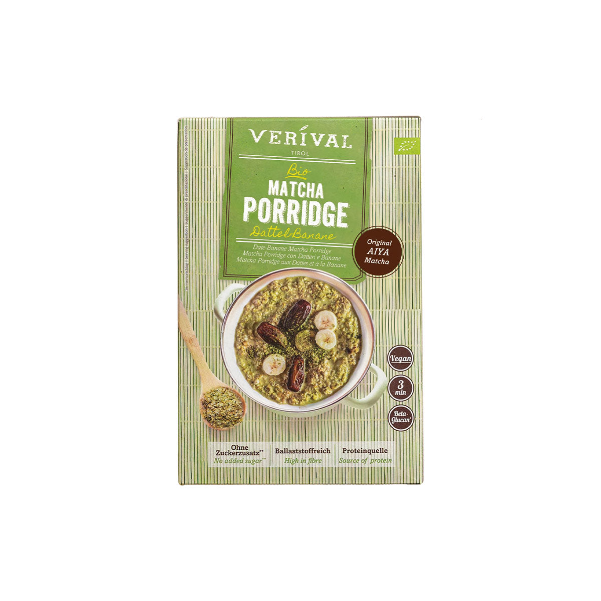 Bio Matcha Porridge Dattel-Banane | 350g